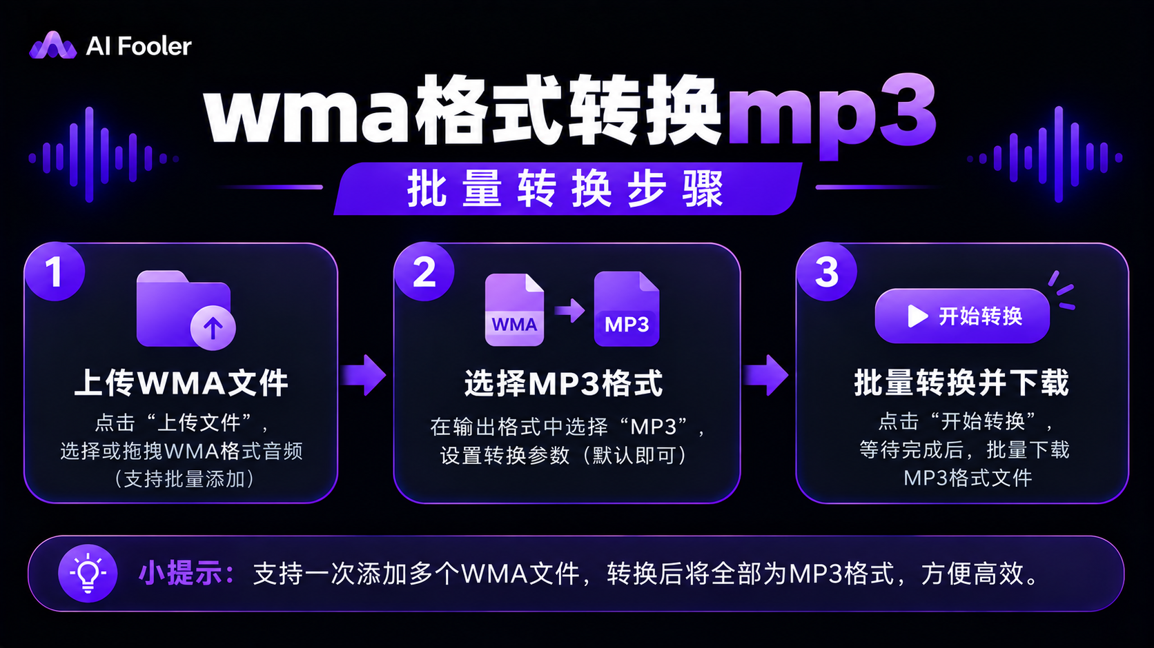wma格式怎么转换mp3?wma格式转换mp3的在线教程