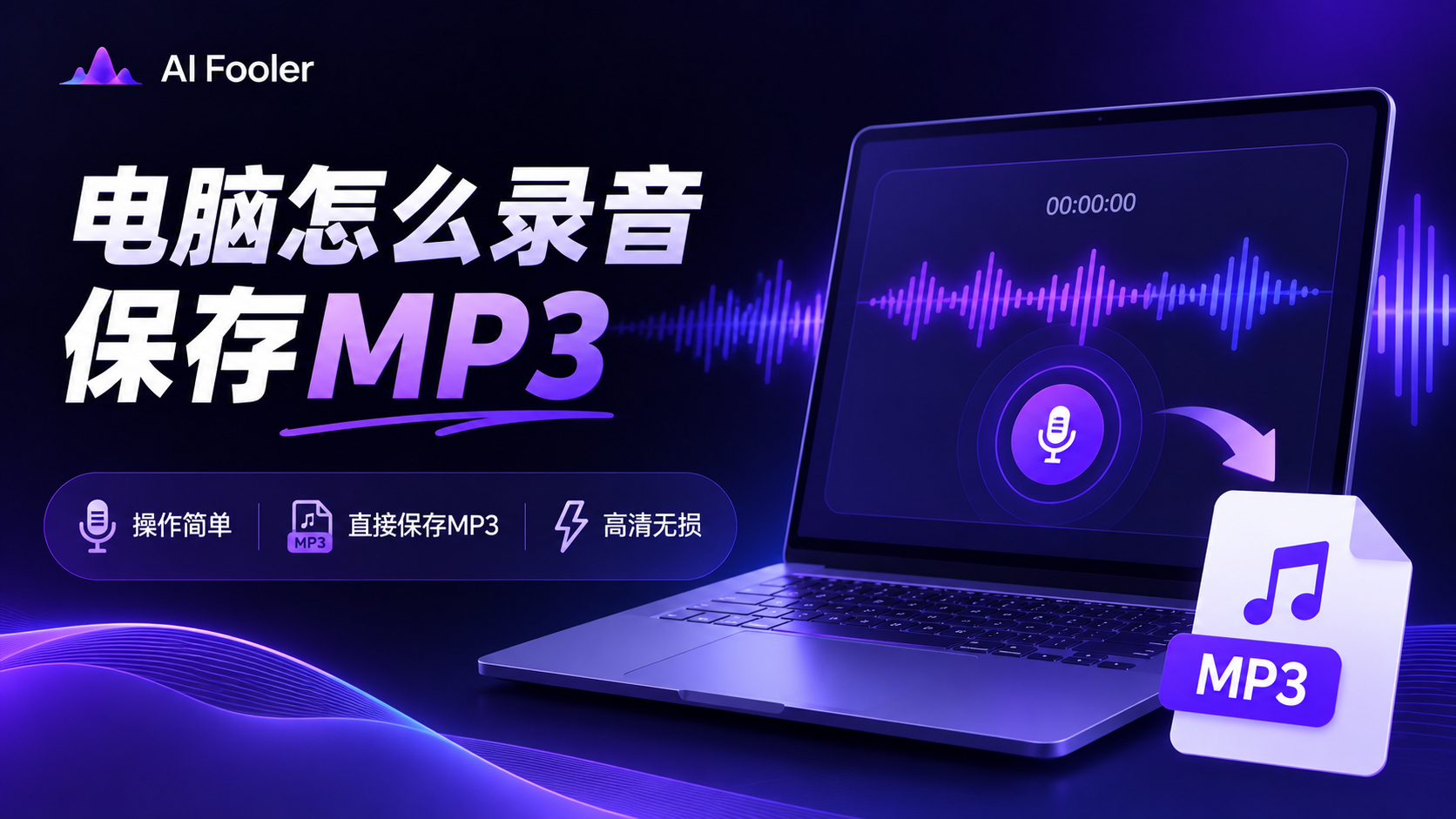 电脑怎么录音自己的声音?电脑录制音频文件mp3教程
